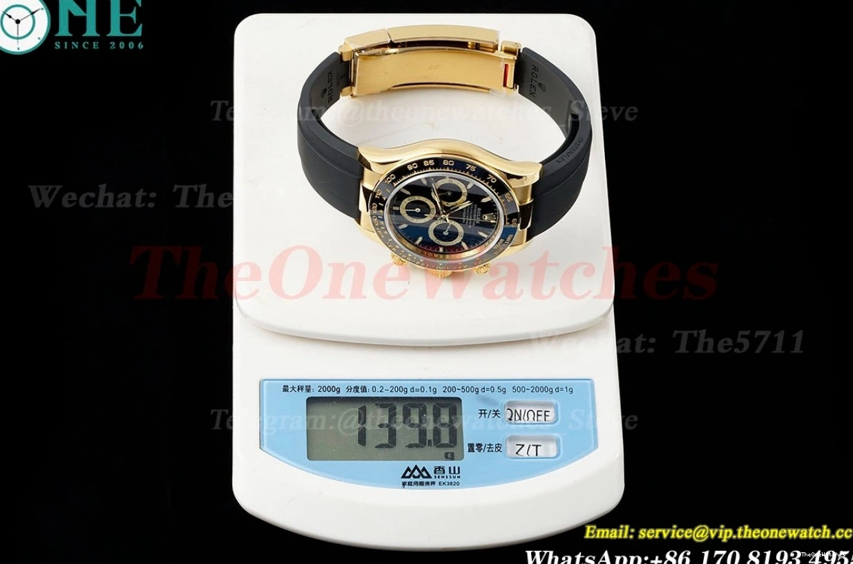 40mm 126518 Weight) QF Daytona Black (Gain YG RU SH4131 Dial 0325